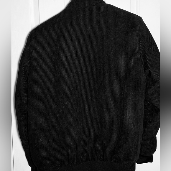 Corduroy Bomber Jacket - Black - M - Picture 3 of 5